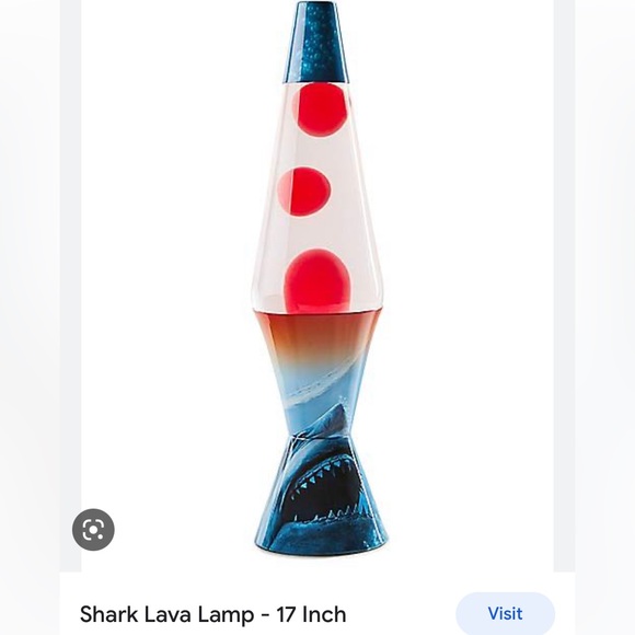 Spencer's Accents 7 Clear Liquid Red Wax Great White Shark Inspired